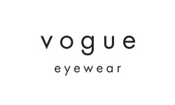 Vogue Eyewear logo in minimalist black text on white background.