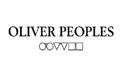 Logo with text 'OLIVER PEOPLE' and geometric symbols below.